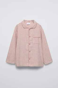 6 A 14 ANOS/PIJAMA AOS QUADRADOS-ZARA Cheap
