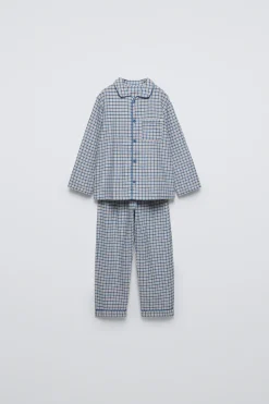 3 A 6 ANOS/PIJAMA AOS QUADRADOS-ZARA Hot