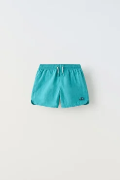 6-14 ANOS/ BERMUDAS DE BANHO LISAS SALMON RIVER-ZARA Store