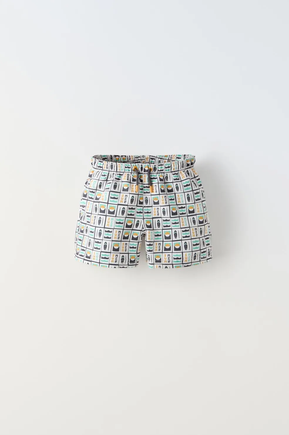 6-14 ANOS/ CALÇÕES BERMUDA DE BANHO PREGAS SURF-ZARA Best Sale