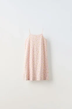 3-6 ANOS/ CAMISA DE DORMIR COM ALÇAS E FLORES-ZARA Online