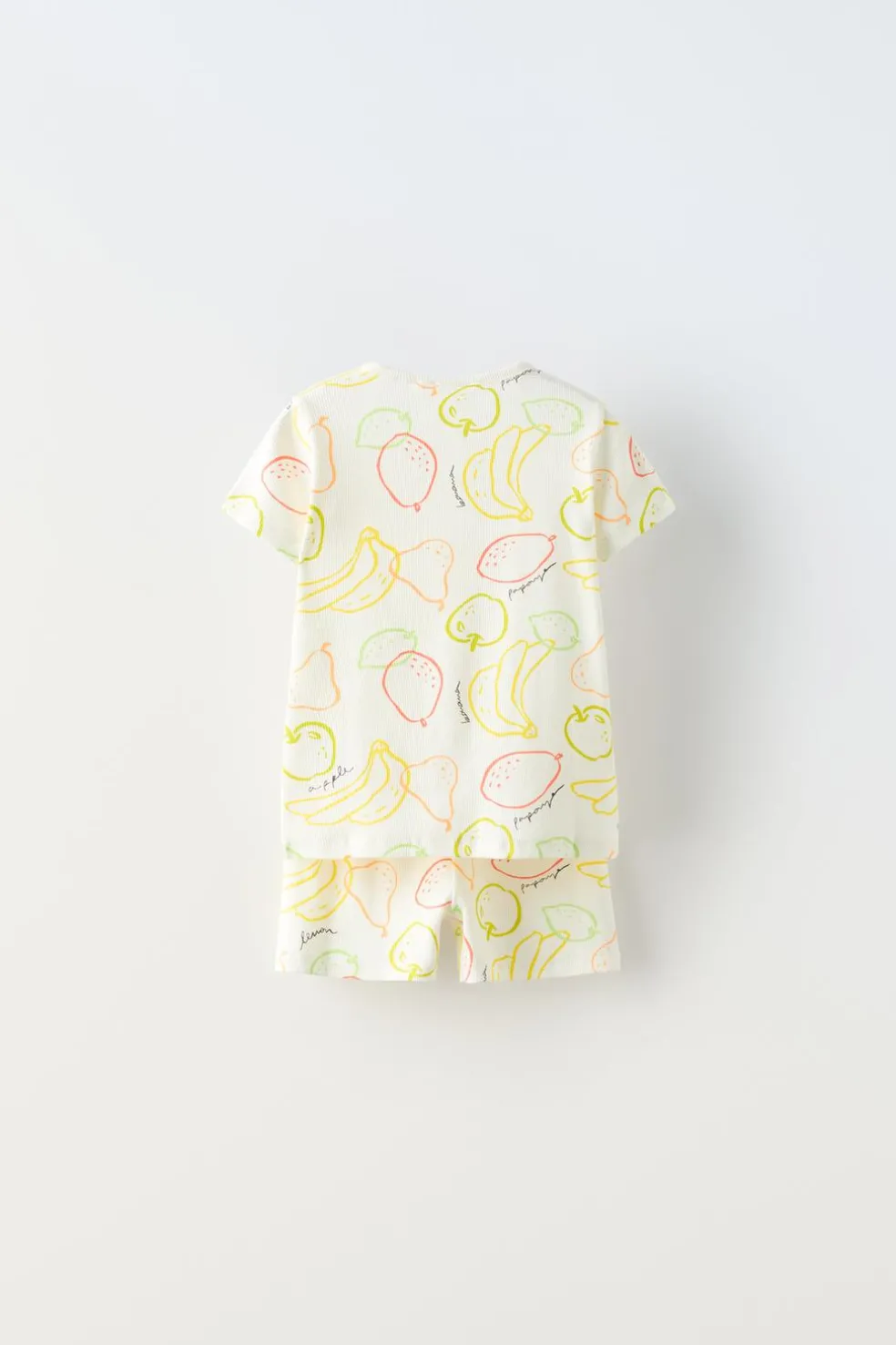 1-6 ANOS/ CONJUNTO COM NERVURAS E FRUTOS-ZARA Clearance
