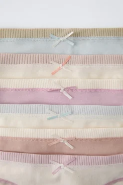 6-14 ANOS/ CONJUNTO DE SEIS CUECAS COM NERVURAS E LACINHO-ZARA Outlet