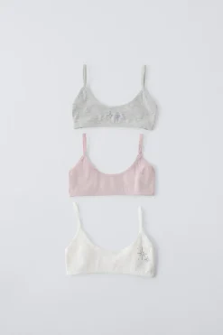 9-14 ANOS/ CONJUNTO DE TRÊS TOPS STRASS-ZARA Best Sale