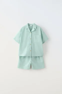 6-14 ANOS/ CONJUNTO LISO COM ETIQUETA-ZARA Flash Sale