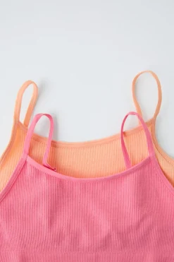 8-14 ANOS/ PACK DE DOIS TOPS SEM COSTURAS-ZARA Online