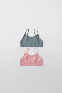 8-14 ANOS/ PACK DE DOIS TOPS SEM COSTURAS-ZARA Best