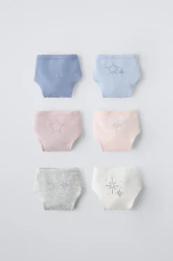 6-14 ANOS/ PACK DE SEIS CUECAS COM STRASS-ZARA Cheap