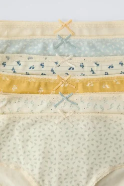 2-6 ANOS/ PACK DE SEIS CUECAS COM FLORES-ZARA Outlet