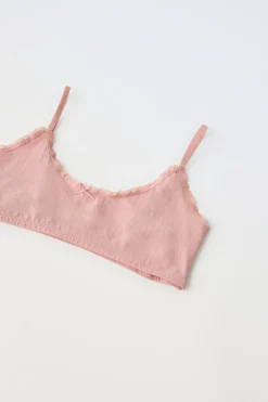 9-14 ANOS/ PACK DE TRÊS TOPS COM ESTRUTURA-ZARA Cheap