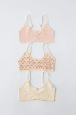 9-14 ANOS/ PACK TRÊS TOPS ESTAMPADO FLORZINHAS-ZARA Sale