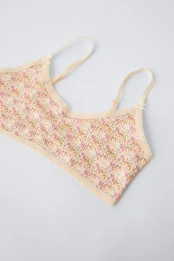 9-14 ANOS/ PACK TRÊS TOPS ESTAMPADO FLORZINHAS-ZARA Sale
