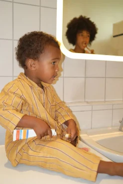 3-6 ANOS/ PIJAMA DE CAMISA ÀS RISCAS-ZARA New