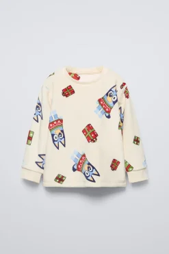 2-6 ANOS/ PIJAMA DE VELUDO BLUEY © LUDO STUDIO-ZARA Flash Sale