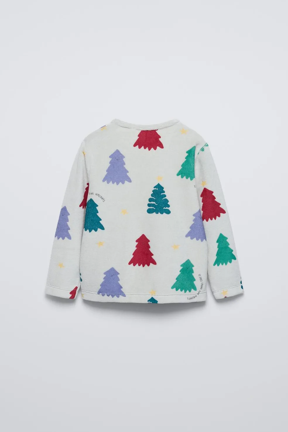 2-6 ANOS/ PIJAMA DE VELUDO COM ÁRVORES-ZARA Clearance