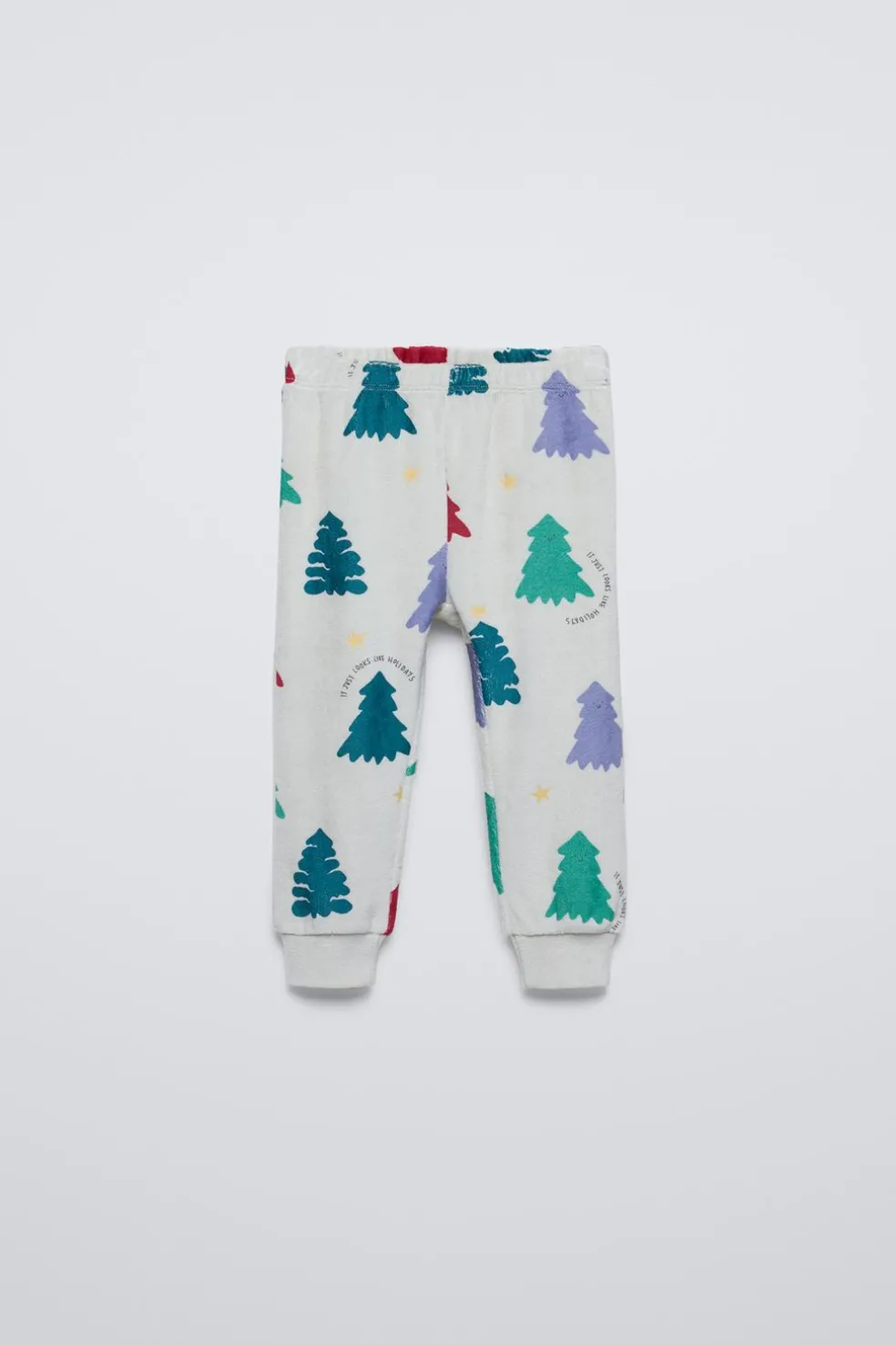 2-6 ANOS/ PIJAMA DE VELUDO COM ÁRVORES-ZARA Clearance