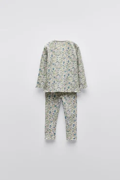 2-6 ANOS/ PIJAMA FLORZINHAS-ZARA Fashion