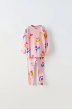 2-6 ANOS/ PIJAMA TULIPAS-ZARA Clearance
