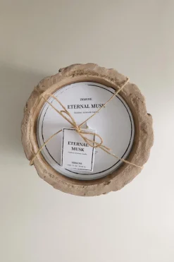 ZARA Fragrâncias Para Casa|Fragrâncias Para Casa^(1100 G) VELA AROMÁTICA EXTERIOR ETERNAL MUSK Cinzento