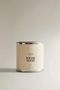 ZARA Fragrâncias Para Casa|Fragrâncias Para Casa^(230 G) VELA AROMÁTICA POETRY WOOD Branco-marfim