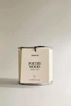 ZARA Fragrâncias Para Casa|Fragrâncias Para Casa^(230 G) VELA AROMÁTICA POETRY WOOD Branco-marfim