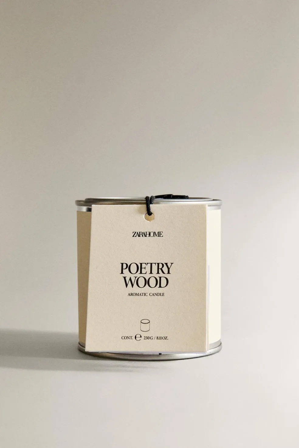 ZARA Fragrâncias Para Casa|Fragrâncias Para Casa^(230 G) VELA AROMÁTICA POETRY WOOD Branco-marfim