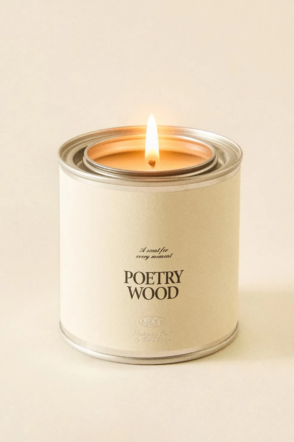 ZARA Fragrâncias Para Casa|Fragrâncias Para Casa^(230 G) VELA AROMÁTICA POETRY WOOD Branco-marfim