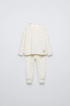 18 MESES - 6 ANOS/ PIJAMA DE VELUDO COM CORAÇÕES-ZARA Sale