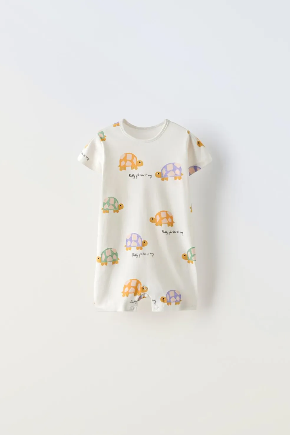 1-18 MESES/ PACK DE DOIS PIJAMAS CURTOS INTEIROS TARTARUGAS-ZARA New