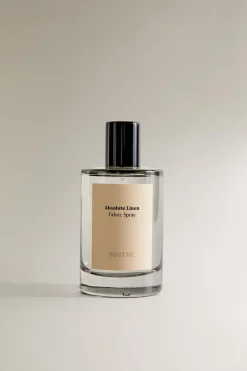 ZARA Fragrâncias Para Casa|Fragrâncias Para Casa^(100 ML) AMBIENTADOR TÊXTIL ABSOLUTE LINEN Mostarda