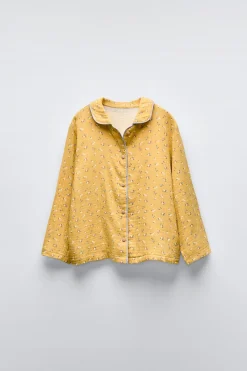 3-6/ PIJAMA CAMISEIRO FLORES-ZARA Outlet