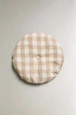 ALMOFADA INFANTIL REDONDA QUADRADOS-ZARA Clearance
