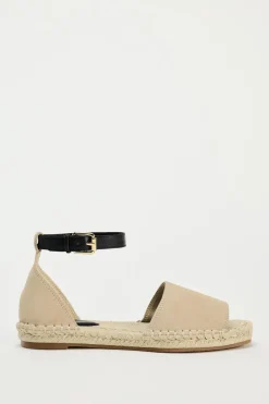 ZARA Sapatos^ALPERCATA COM PULSEIRA Castanho-areia