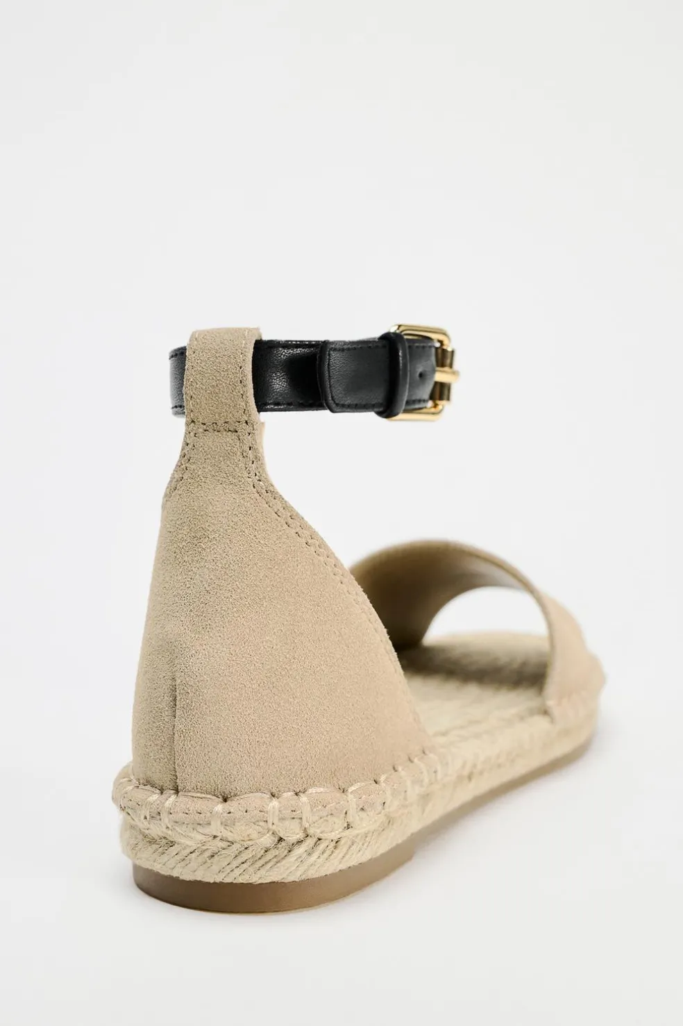 ZARA Sapatos^ALPERCATA COM PULSEIRA Castanho-areia