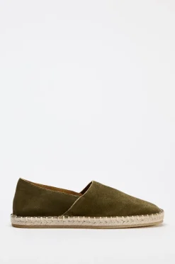 ZARA Sapatos^ALPERGATA EM PELE Castanho