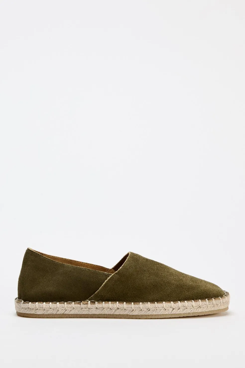 ZARA Sapatos^ALPERGATA EM PELE Castanho