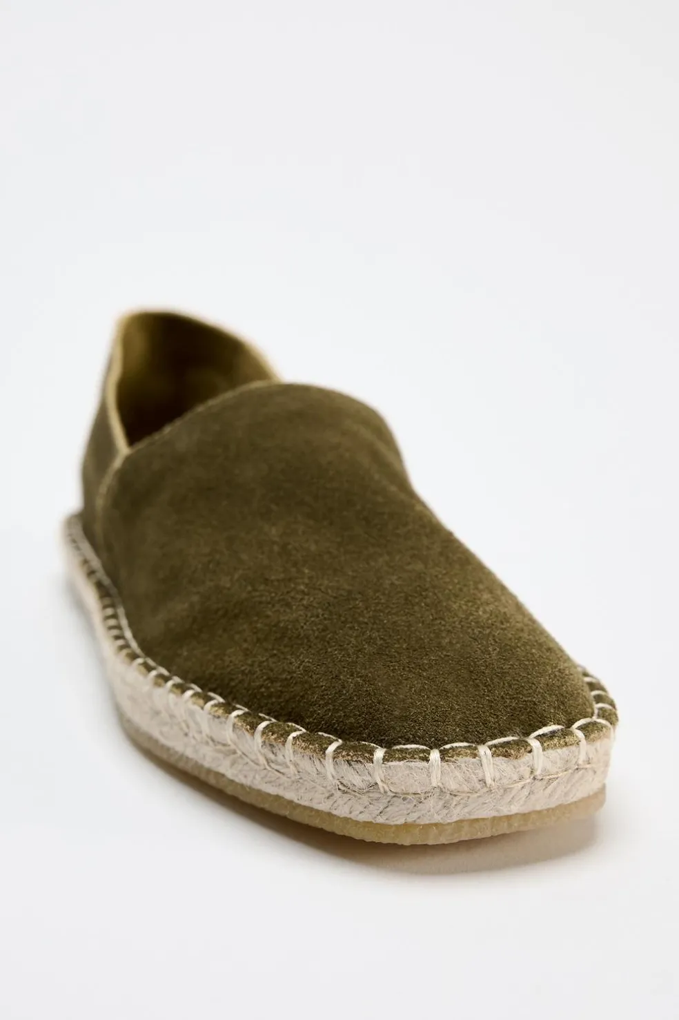 ZARA Sapatos^ALPERGATA EM PELE Castanho