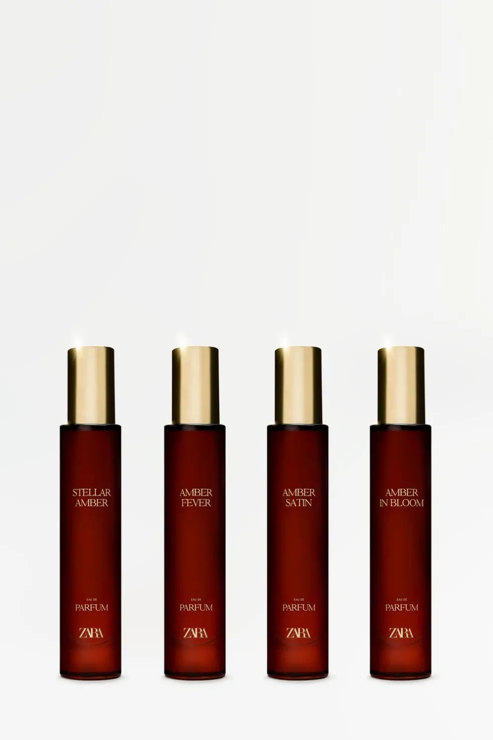 ZARA Perfumes^AMBER COLLECTION DISCOVERY SET EDP 4 X30ML (1.0 FL. OZ). 0110/687