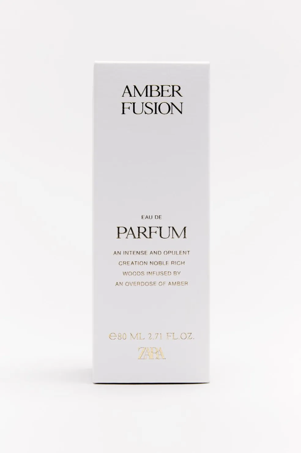ZARA Perfumes^AMBER FUSION EDP 80ML (2.71 FL. OZ). 0110/244