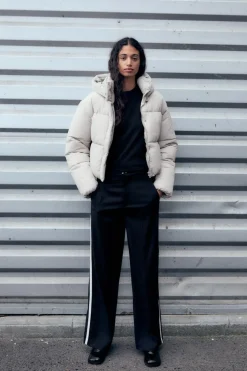 ZARA Winter Layersnew|Sobretudos / Anoraques^ANORAQUE ACOLCHOADO IMPERMEÁVEL Cru