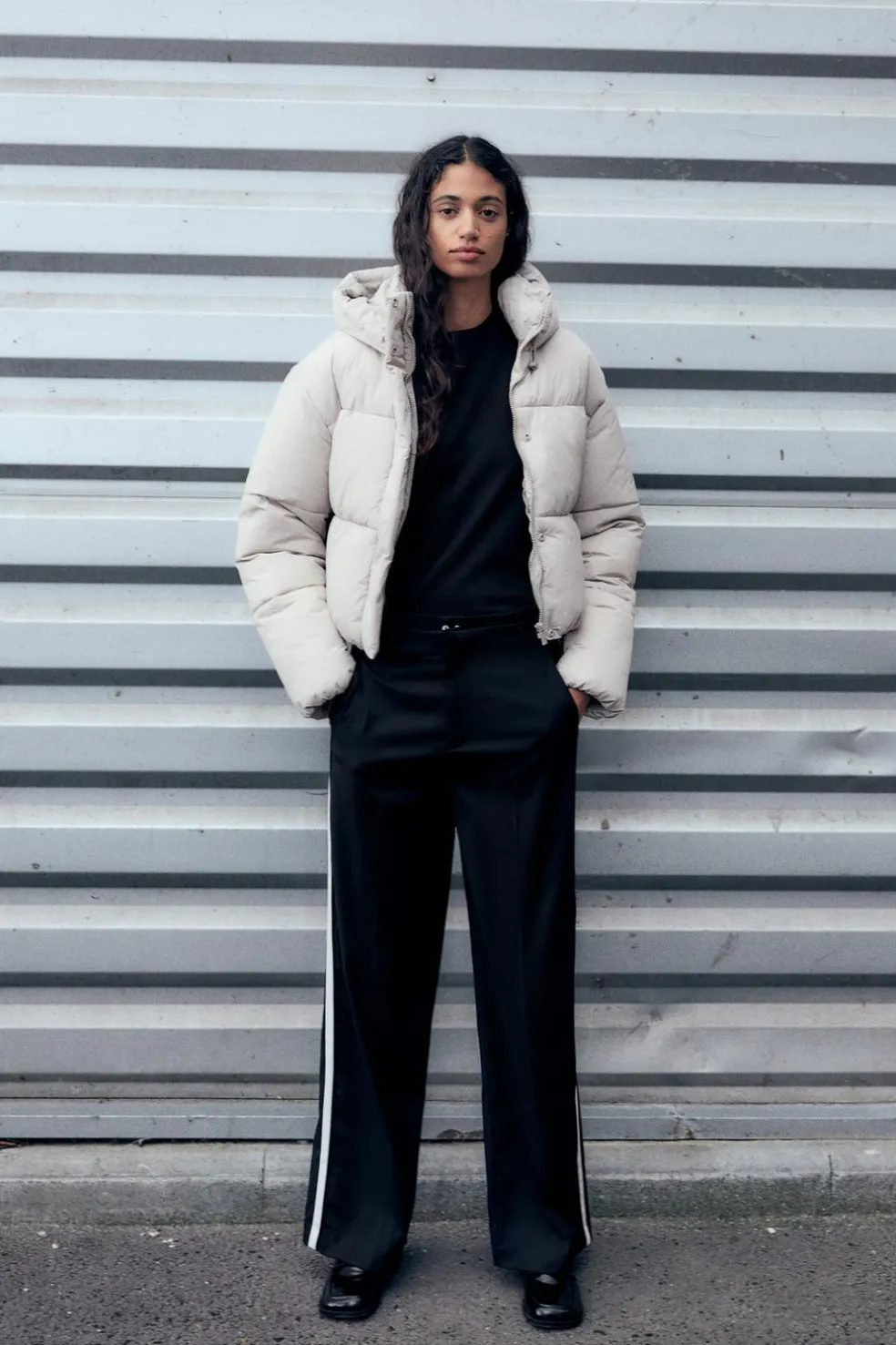 ZARA Winter Layersnew|Sobretudos / Anoraques^ANORAQUE ACOLCHOADO IMPERMEÁVEL Cru