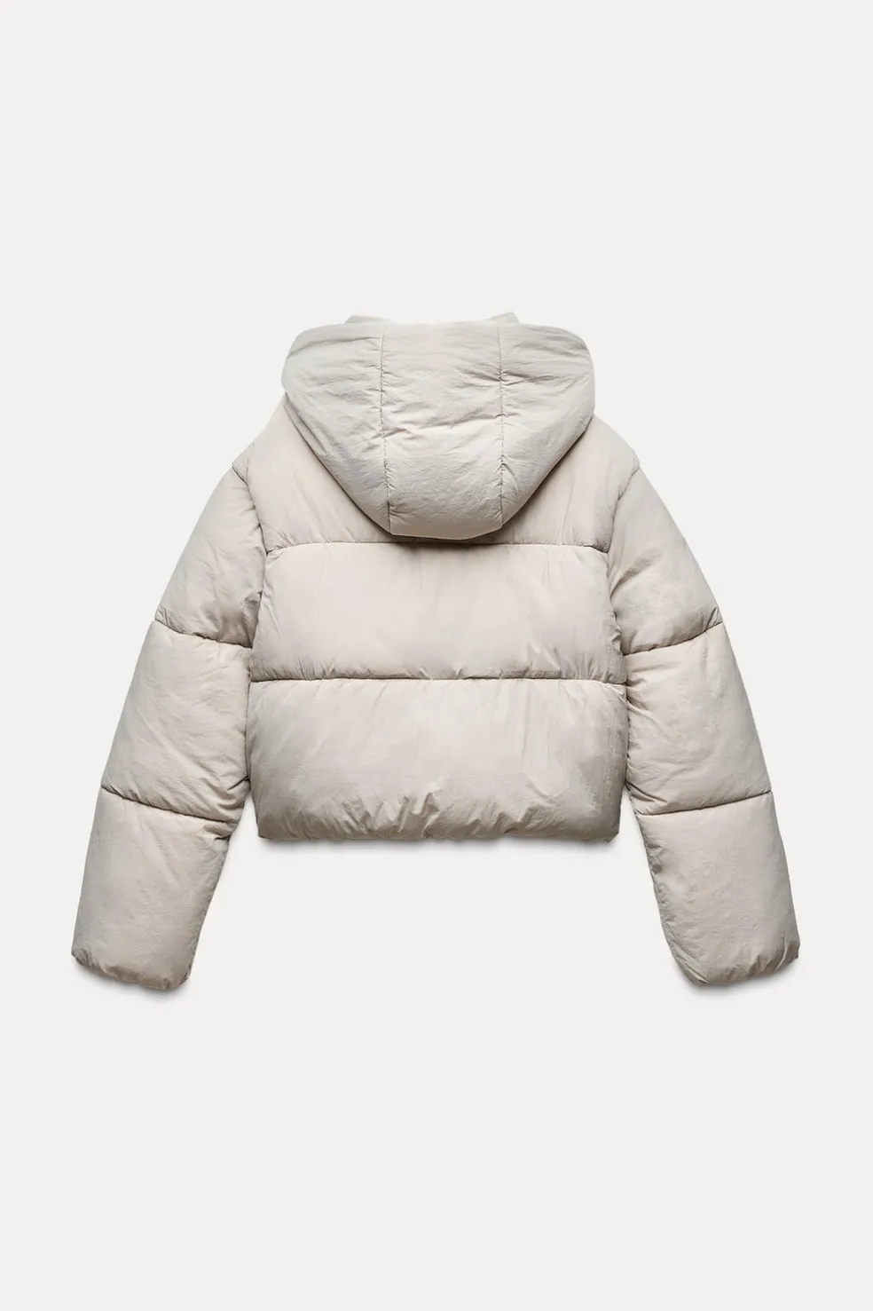 ZARA Winter Layersnew|Sobretudos / Anoraques^ANORAQUE ACOLCHOADO IMPERMEÁVEL Cru