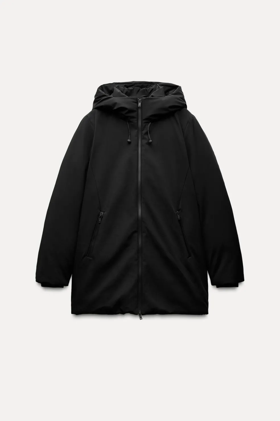 ZARA Sobretudos / Anoraques^ANORAQUE WATER AND WIND PROTECTION Preto