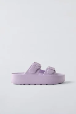 BABUCHAS DE BANHO COM FIVELAS VOLUME-ZARA Hot