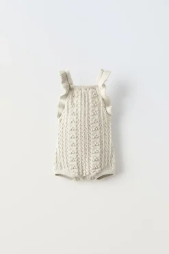 BABYGRO DE MALHA COM FOLHOS-ZARA New