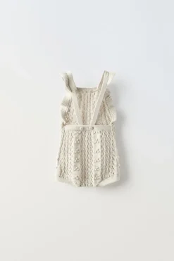 BABYGRO DE MALHA COM FOLHOS-ZARA New