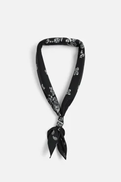 ZARA Acessórios^BANDANA COM ESTAMPADO DE PAISLEY Preto