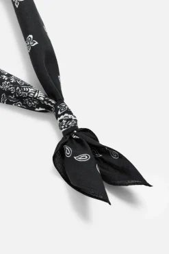 ZARA Acessórios^BANDANA COM ESTAMPADO DE PAISLEY Preto