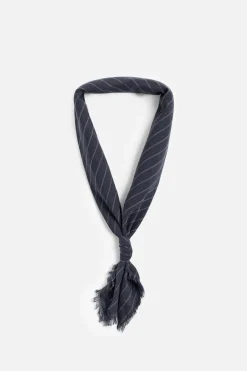 ZARA Acessórios^BANDANA COM ESTAMPADO ÀS RISCAS Azul-marinho