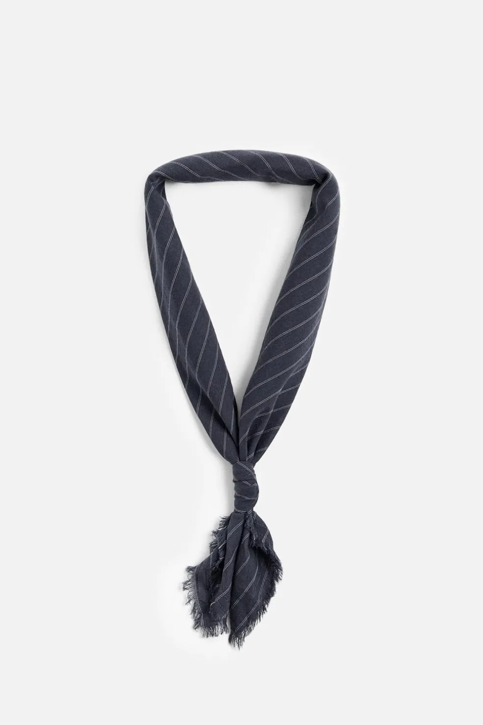 ZARA Acessórios^BANDANA COM ESTAMPADO ÀS RISCAS Azul-marinho